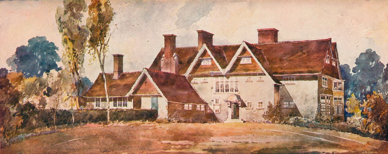 "House at Harrow Weald", c1900 tekijältä Arnold Mitchell