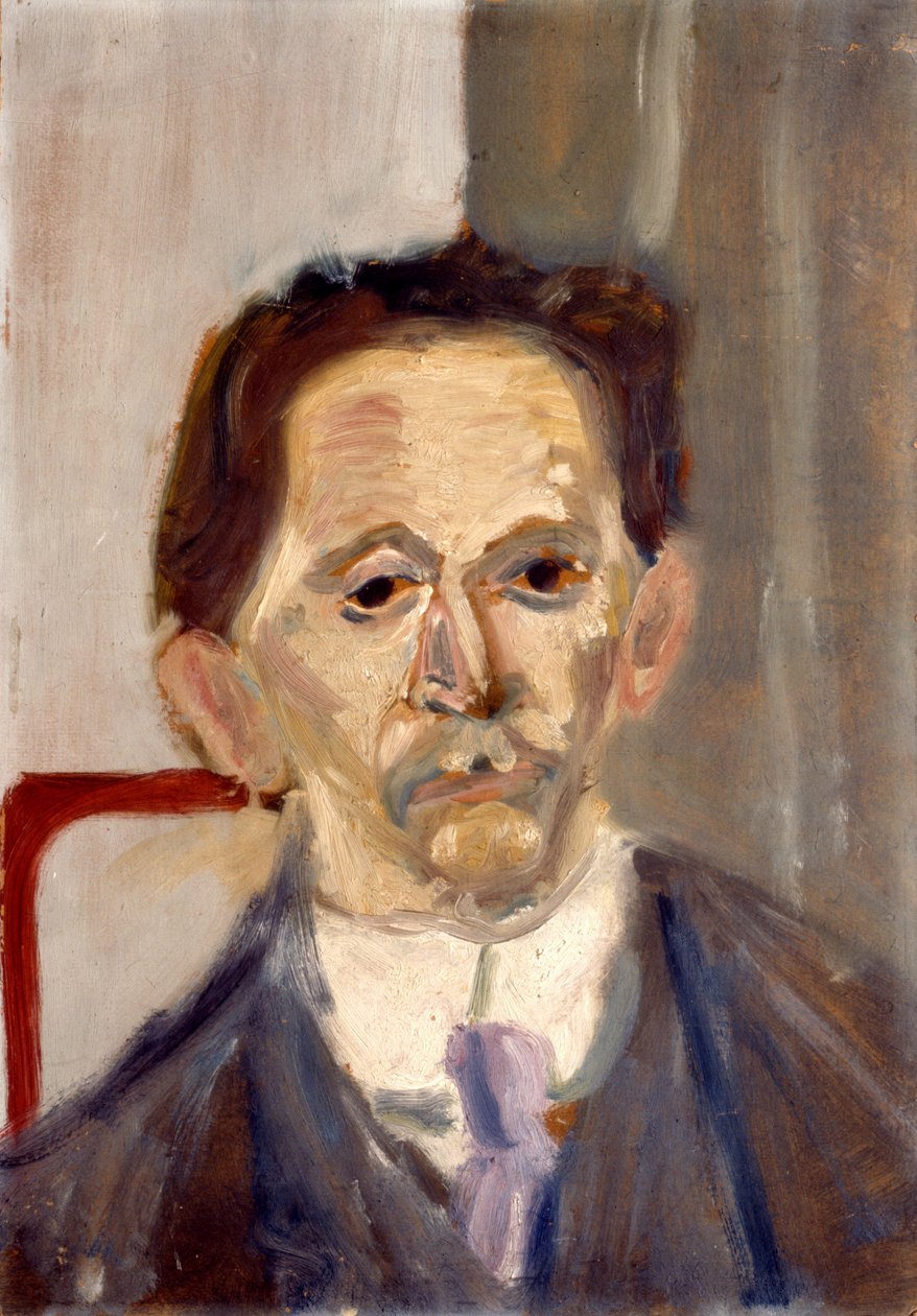 ZEMLINSKY, Alexander von - muotokuva Arnold Schoenberg, öljy pahville itävaltalainen säveltäjä ja kapellimestari tekijältä Arnold Schoenberg
