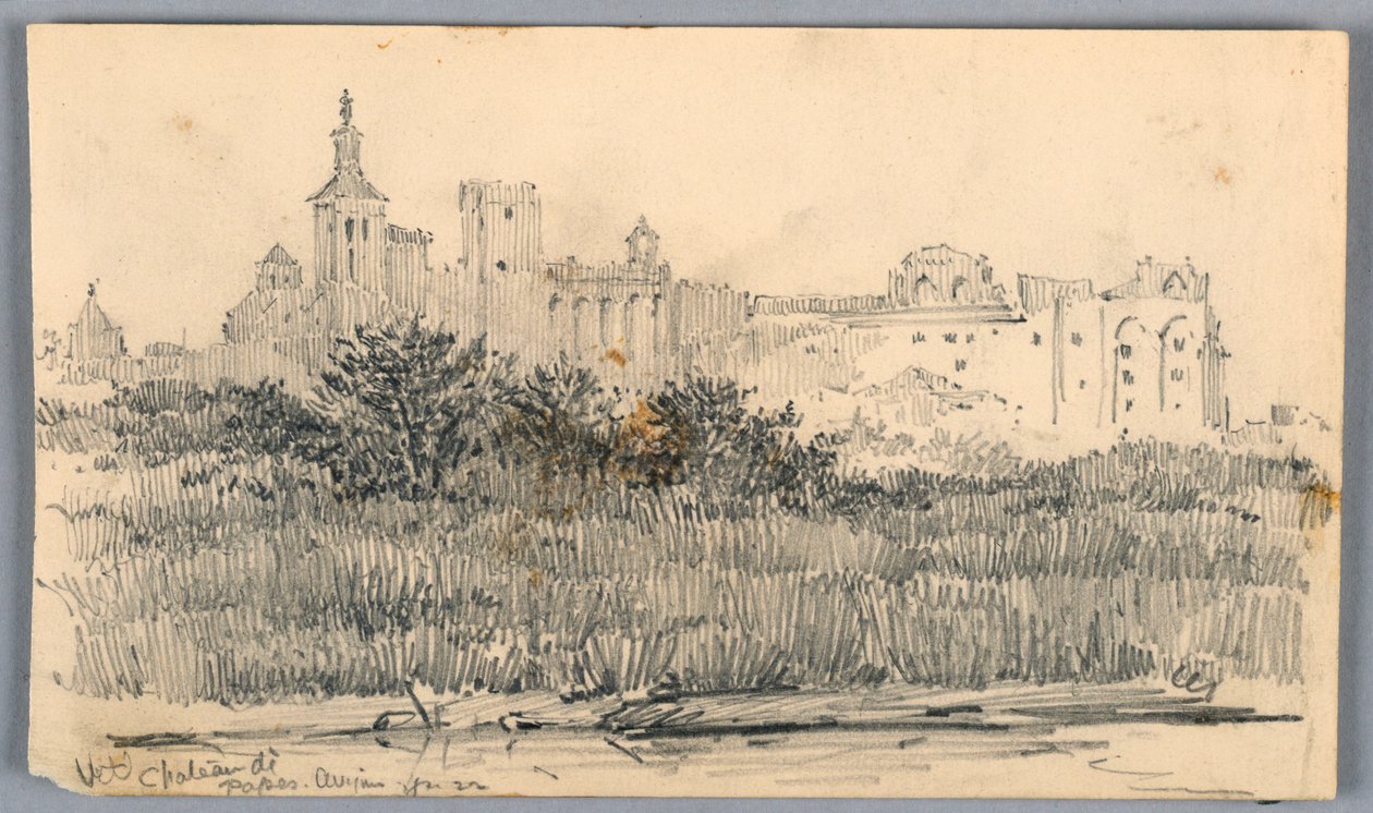 Chateau de Papes, Avignon tekijältä Arnold William Brunner