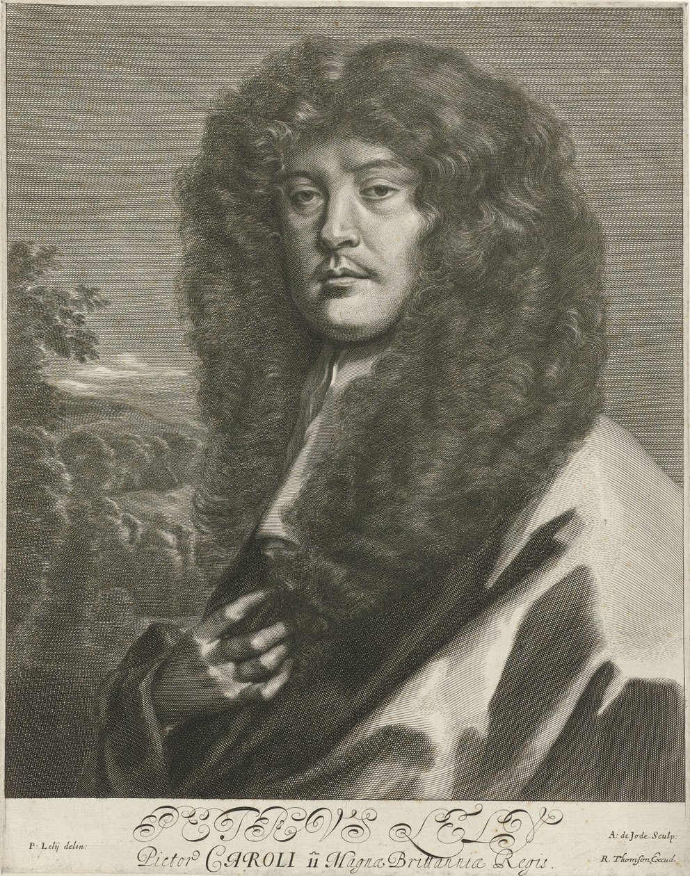 Portret van Sir Peter Lely tekijältä Arnold de Jode