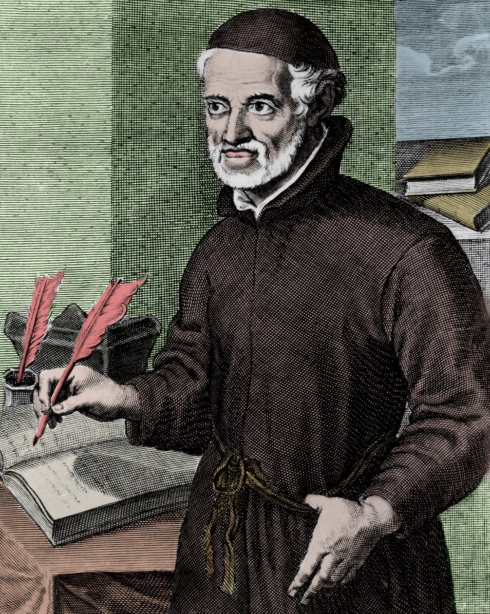 Pere Antonio VIEIRA (1608-1697) jesuiitta, Brasilian intiaanien evankelista - Arnold van Westerhoutin (1651-1725) kaiverrus - Antonio Vieiran (1608-1697), portugalilaisen jesuiittapapin ja kirjailijan muotokuva tekijältä Arnold van Westerhout