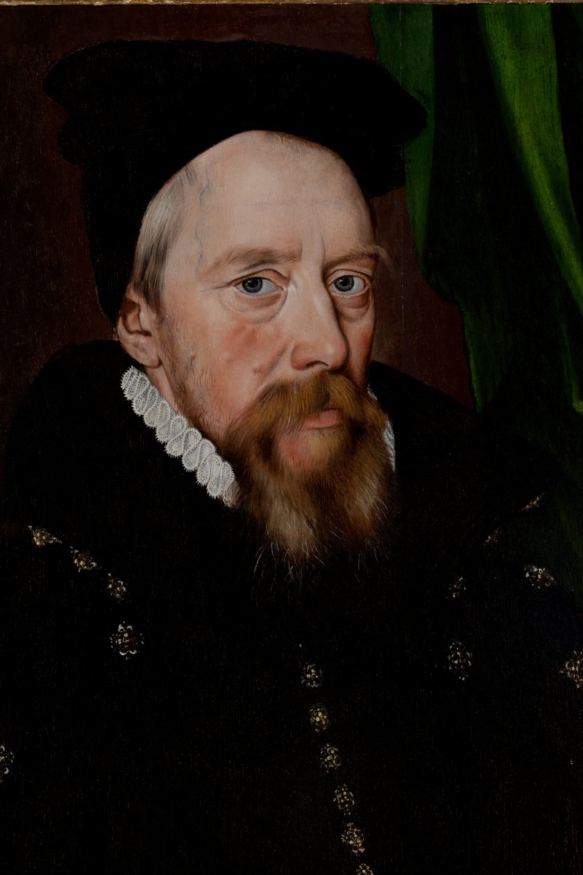 William Cecil, Lord Burghley (1520-1598), n. 1575 (öljy paneelille) tekijältä Arnold von (by or after) Brounckhorst