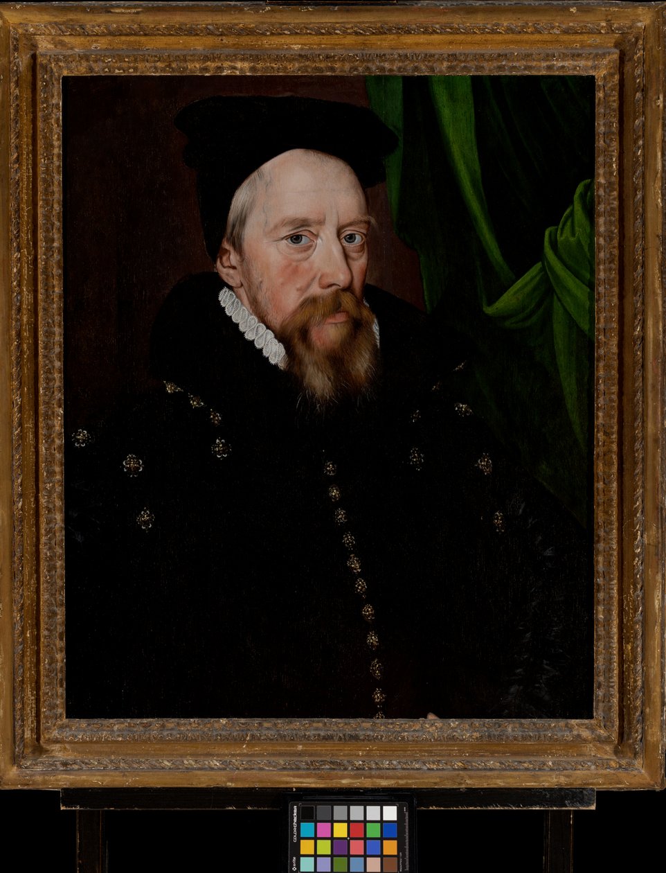 William Cecil, Lord Burghley (1520-1598), n. 1575 (öljy paneelille) tekijältä Arnold von (by or after) Brounckhorst