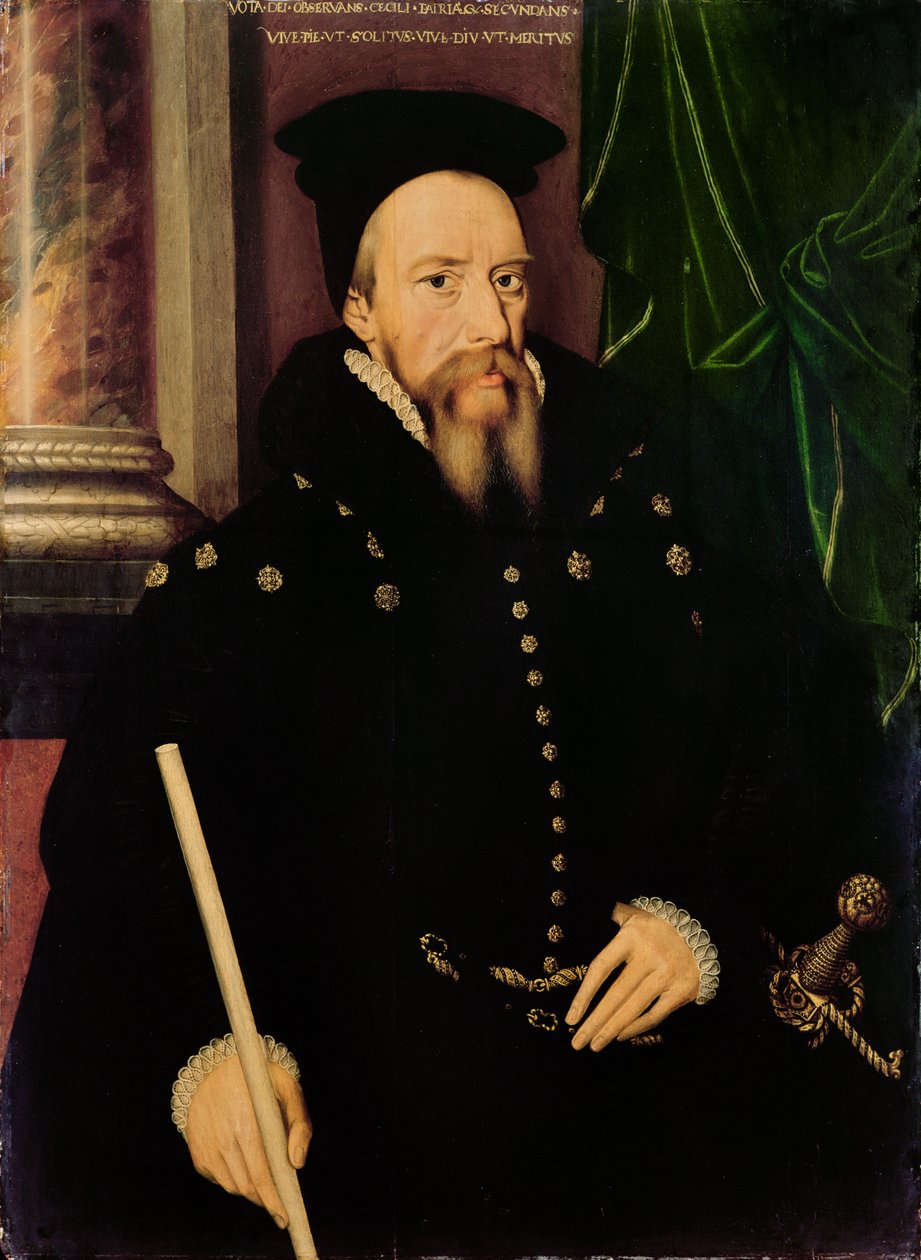 Larawan ni William Cecil, 1st Baron Burghley (1520-98) Lord High Treasurer finn tekijältä Arnold von Brounckhorst