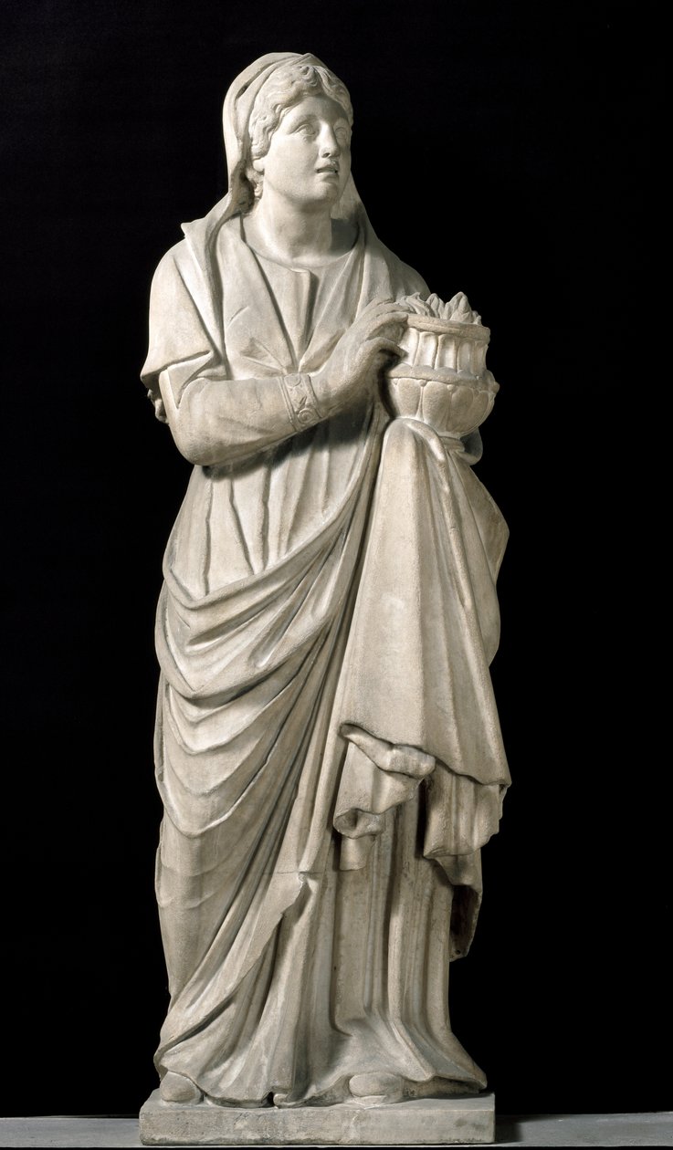 Saint Reparata, alkuperäisestä julkisivusta. Marmoriveistos tekijältä Arnolfo di Cambio