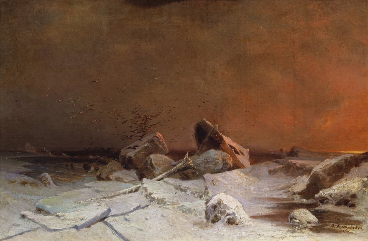 The Debacle (öljy kankaalle) tekijältä Arseniy Ivanovich Meshchersky