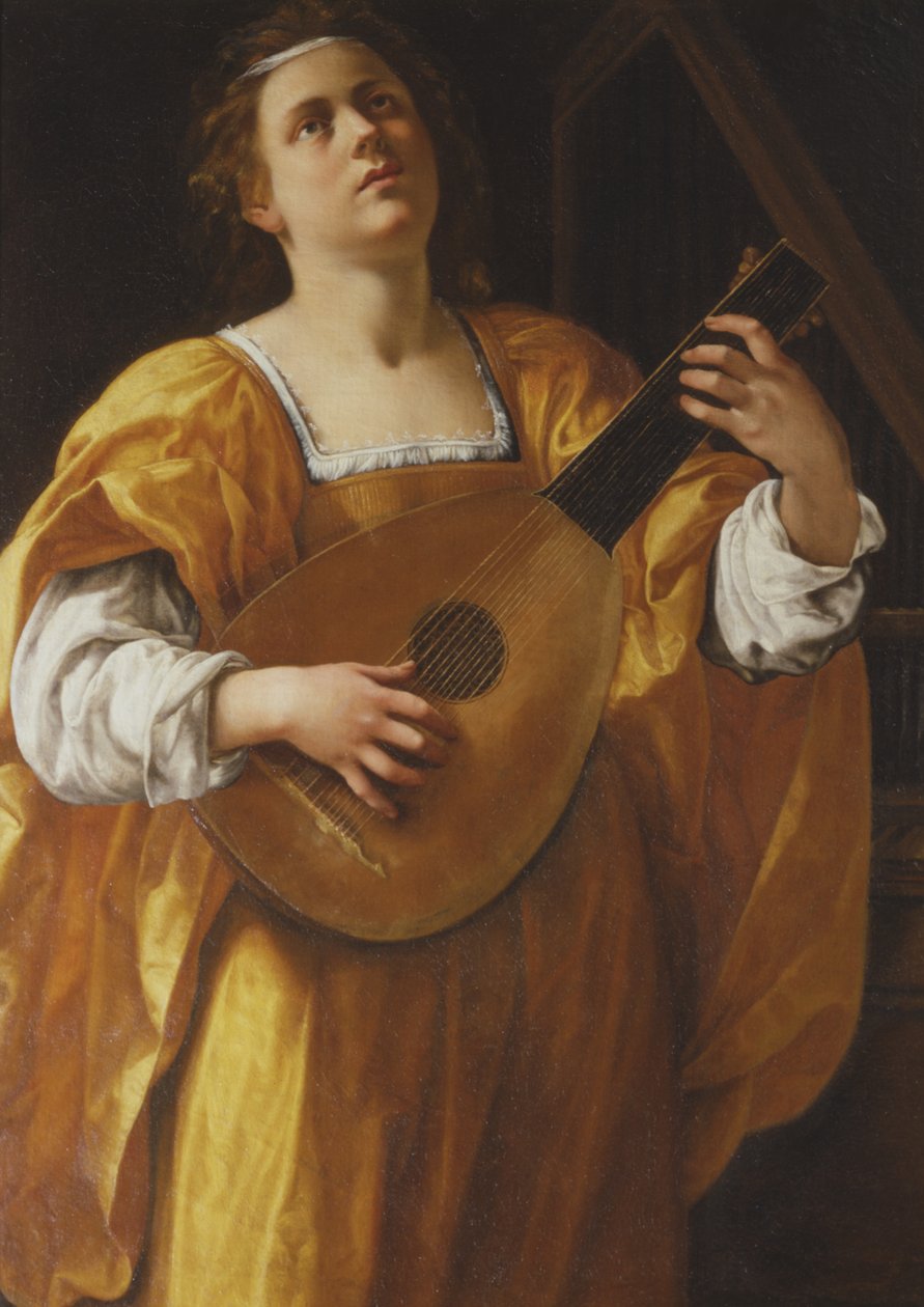 Pyhä Cecilia, 1620 tekijältä Artemisia Gentileschi