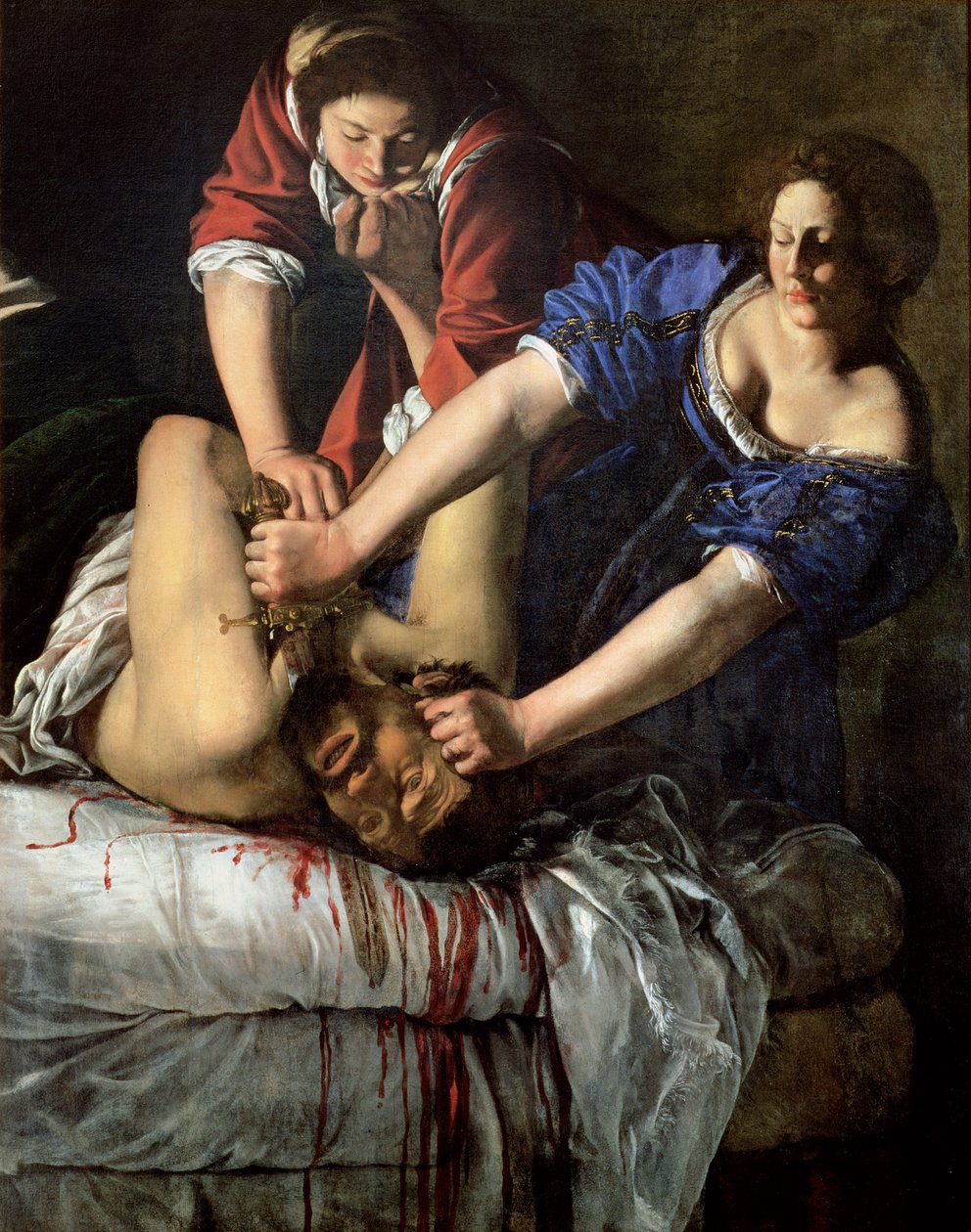 Judith ja Holofernes (paneeli) tekijältä Artemisia Gentileschi