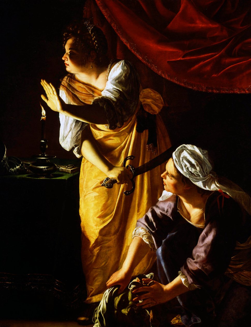 Judith ja hänen palvelijattarensa tekijältä Artemisia Gentileschi