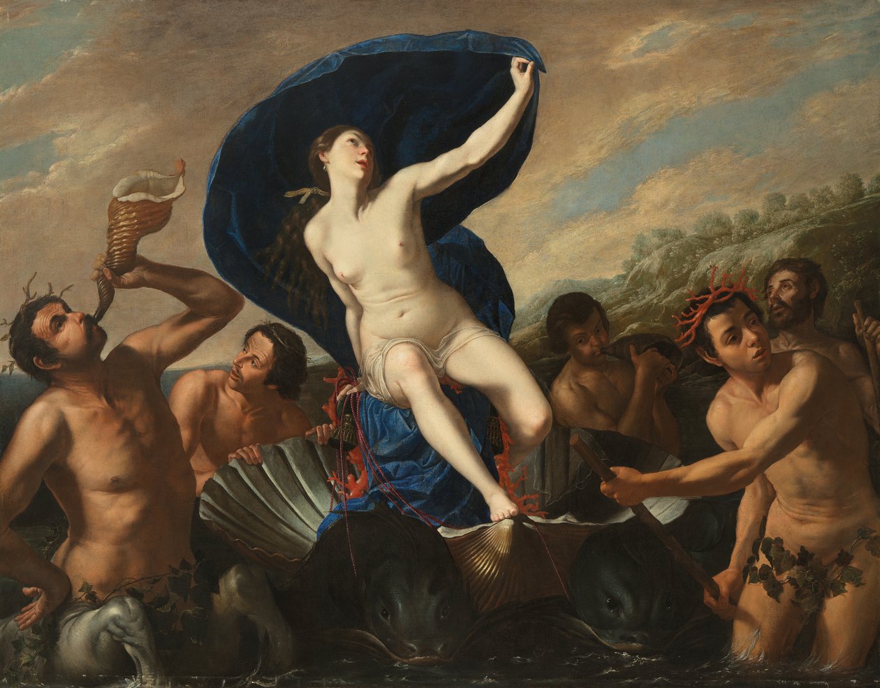 Galatean voitto (öljy kankaalle) tekijältä Artemisia and associate Gentileschi