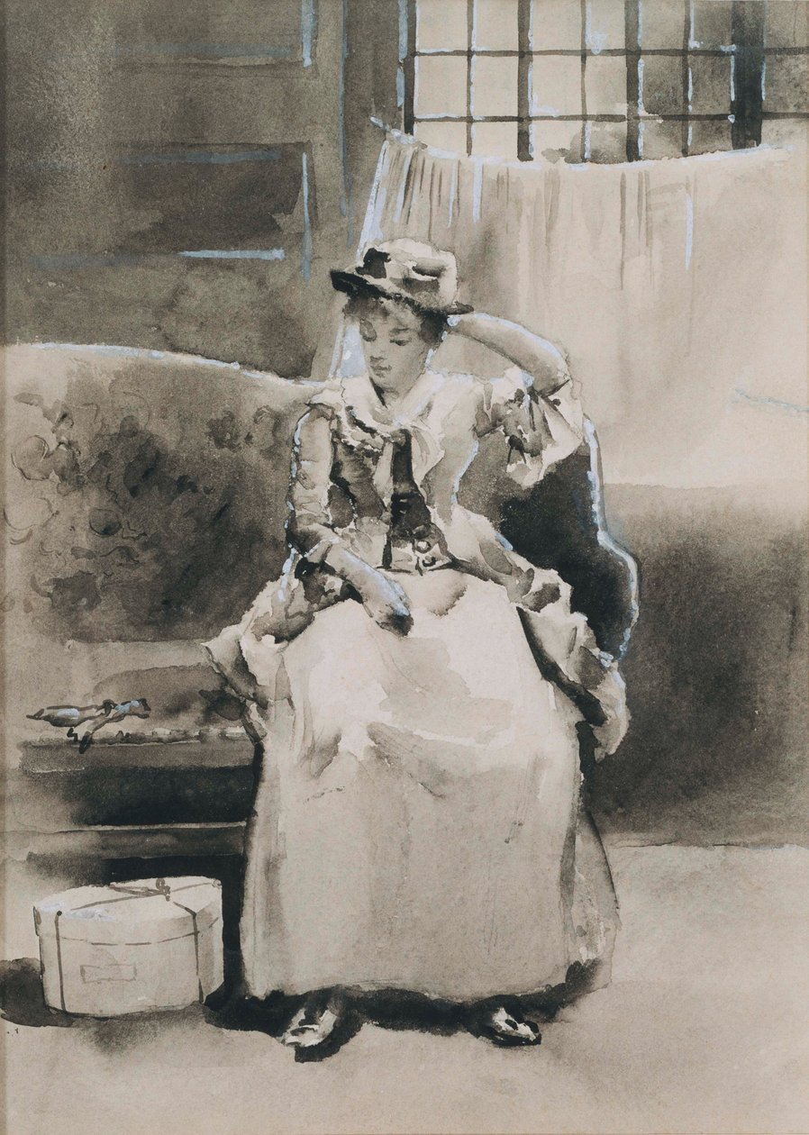 Nimetön (Istuva nainen) tekijältä Arthur Bowen Davies