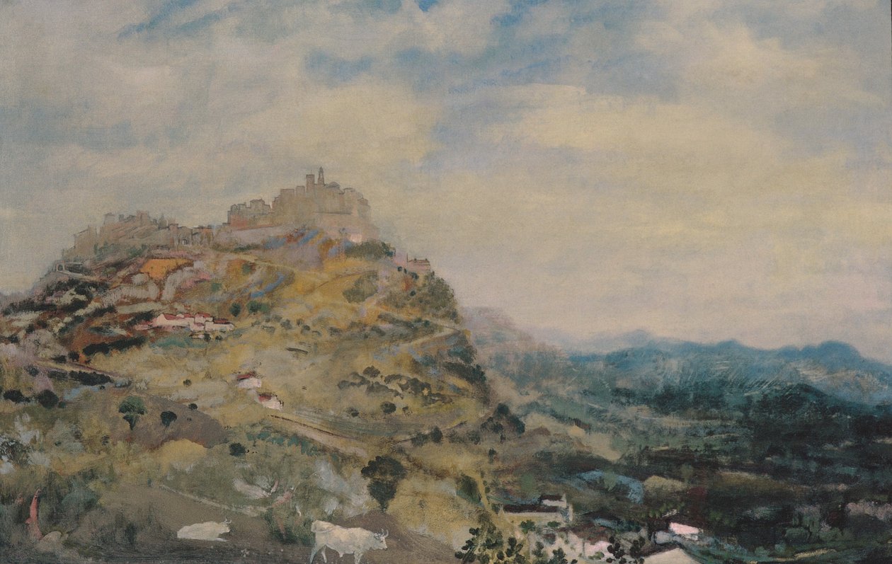 Italian Hill Town tekijältä Arthur Bowen Davies