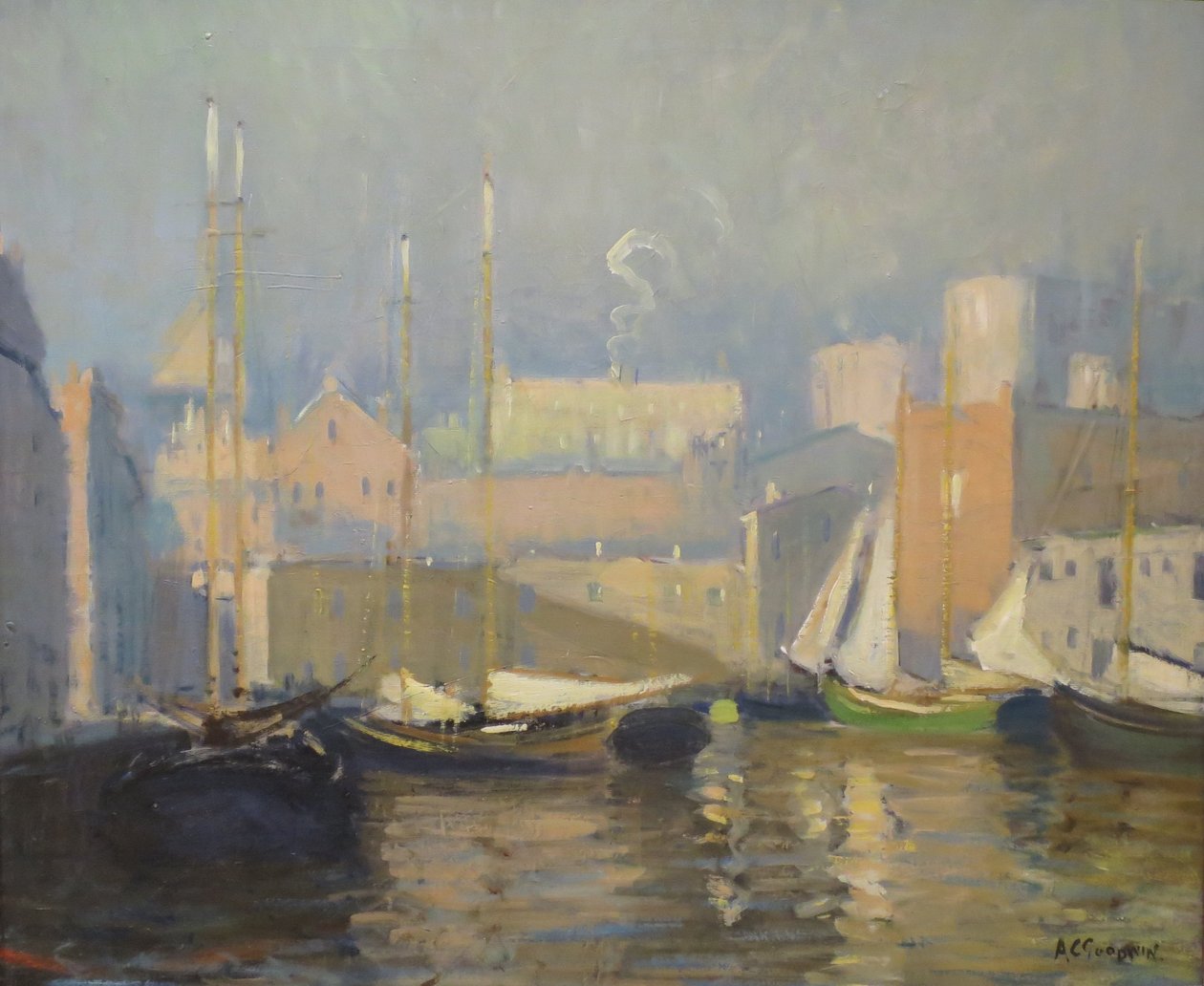 Tea Wharf, Boston tekijältä Arthur Clifton Goodwin