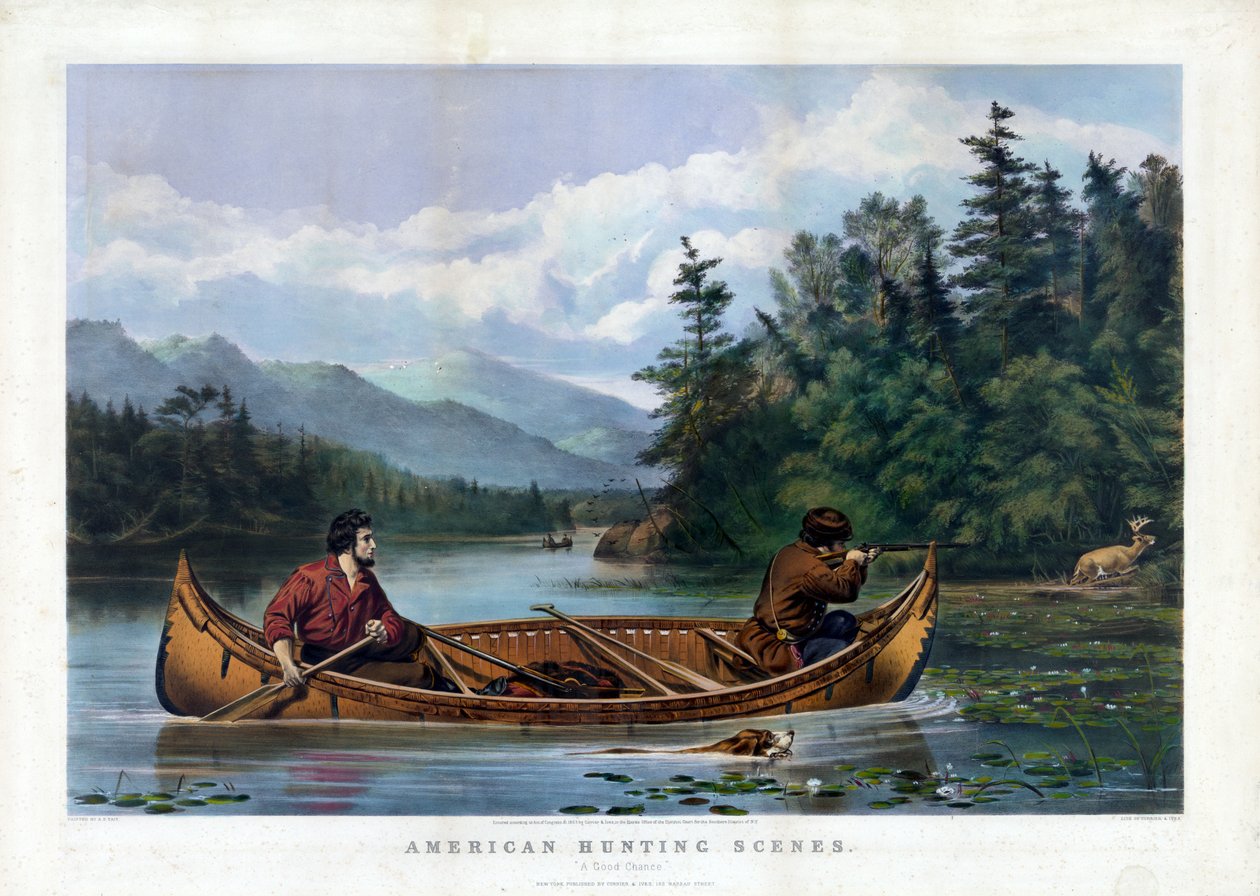 Hyvä muutos, julkaisija Currier & Ives, n. 1863 tekijältä Arthur Fitzwilliam after Tait