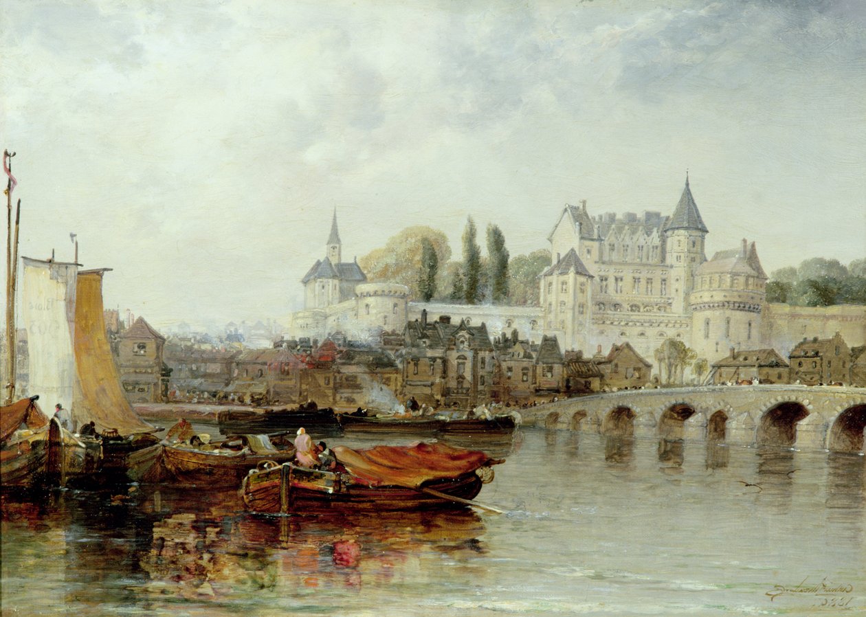 Amboise sur Loire, 1889 tekijältä Arthur Joseph Meadows