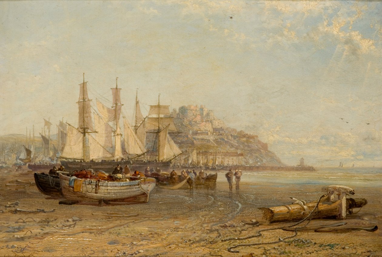 Laskuvesi, Mount Orgueil, Jersey, 1881 tekijältä Arthur Joseph Meadows