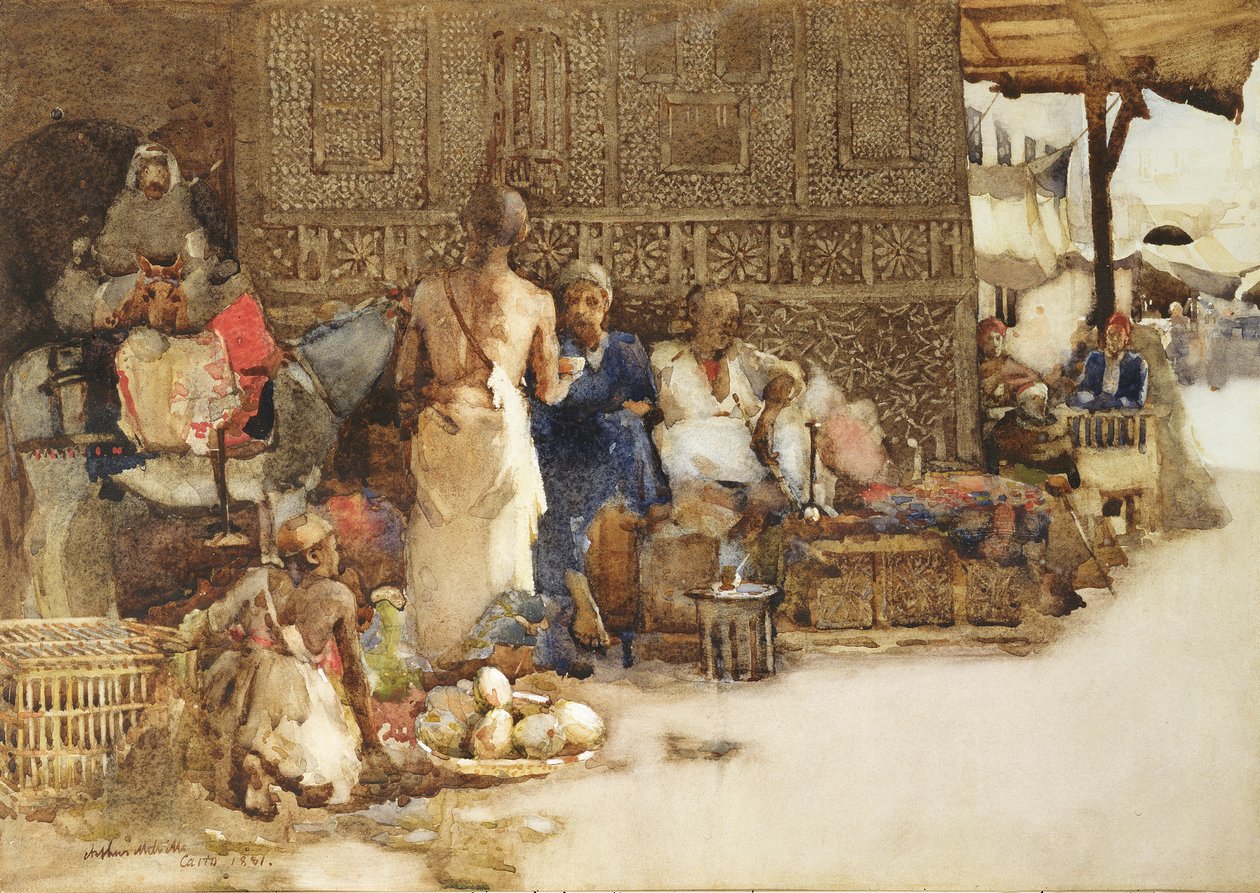 Kairon kahvikoju, 1881 tekijältä Arthur Melville