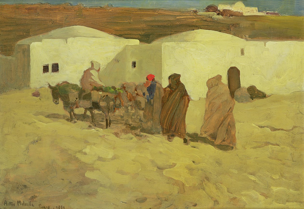 Kohtaus Tunisissa, 1899 (paneeli) tekijältä Arthur Melville