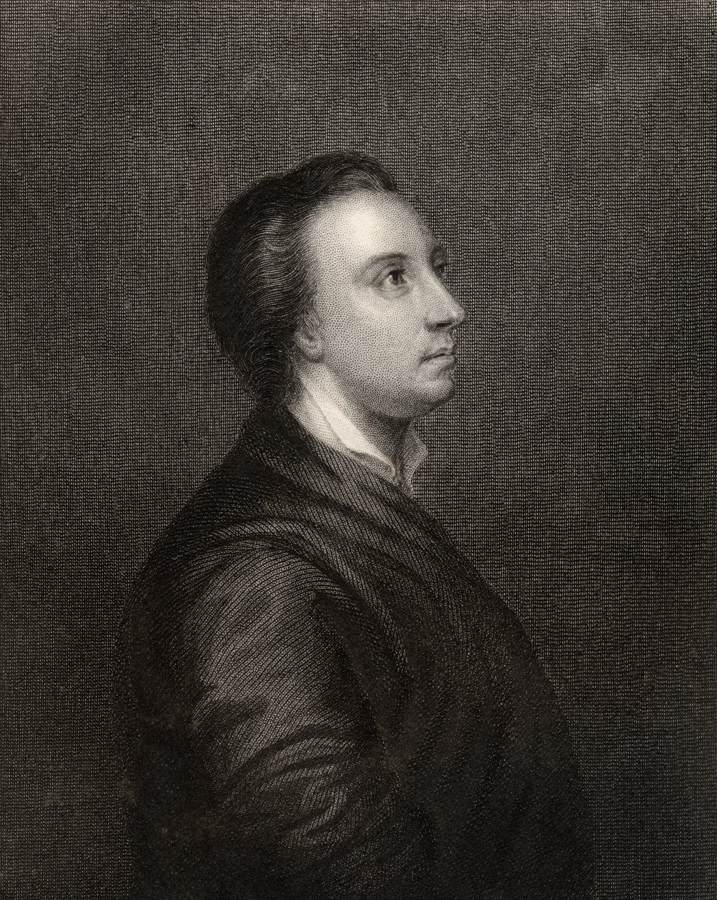 Mark Akenside, kaiverrettu R.Woodman, "The National Portrait Gallery Volume IV", julkaistu noin 1820 tekijältä Arthur Pond