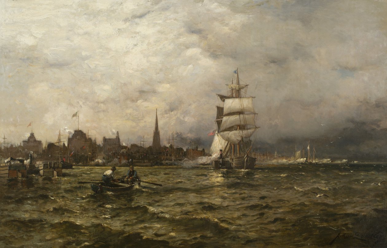 Huhtikuinen päivä, New York, 1881 tekijältä Arthur Quartley