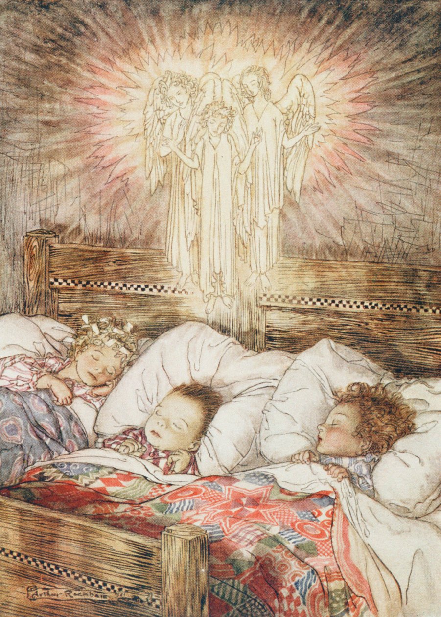 Joulukuvituksia Clement Clarke Mooren teoksesta The Night Before Christmas, 1931 tekijältä Arthur Rackham