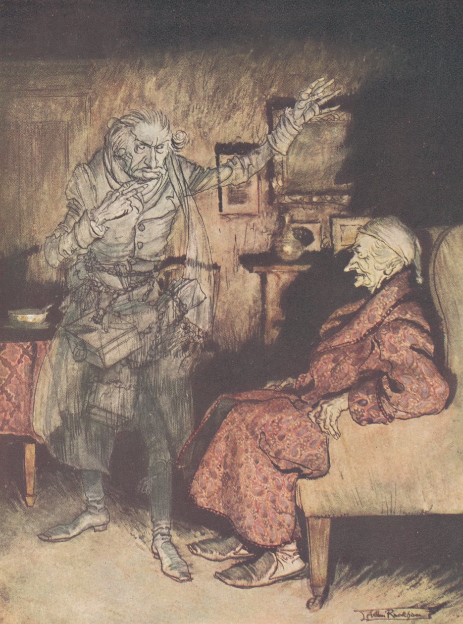 Etukappale - Joululaulu, 1915 tekijältä Arthur Rackham