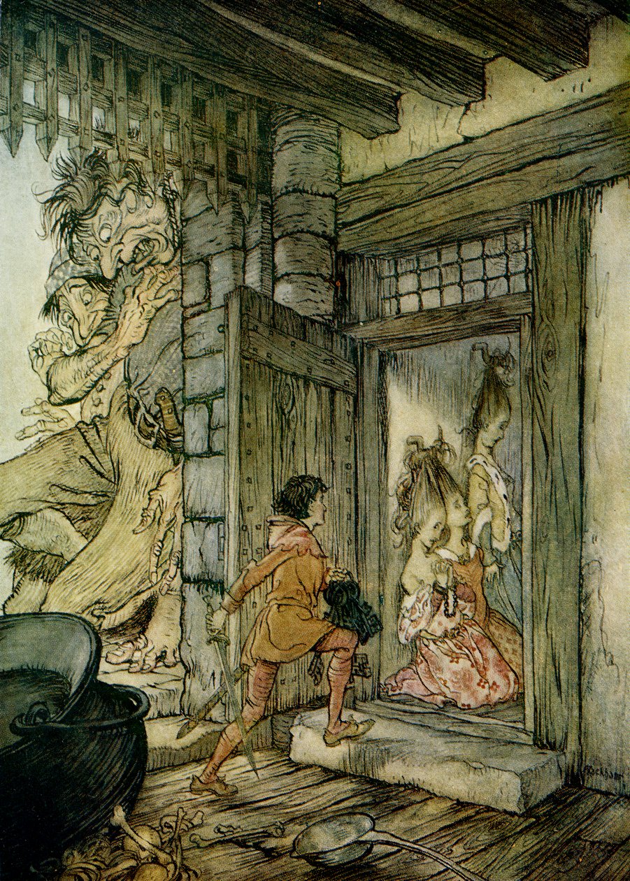 Jack the Giant Killer tekijältä Arthur Rackham