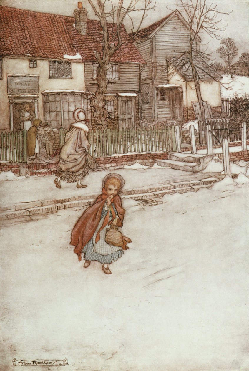 Washington Irvingin (1783-1859) "Rip van Winklen" uudenvuoden kakut, 1905 tekijältä Arthur Rackham