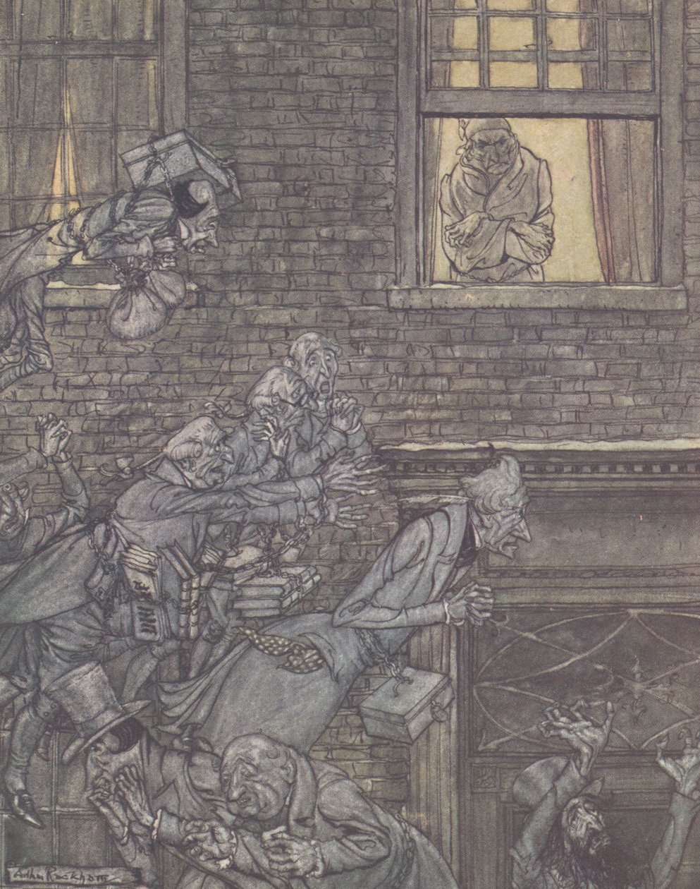 "tuulen siivillä", 1915 tekijältä Arthur Rackham
