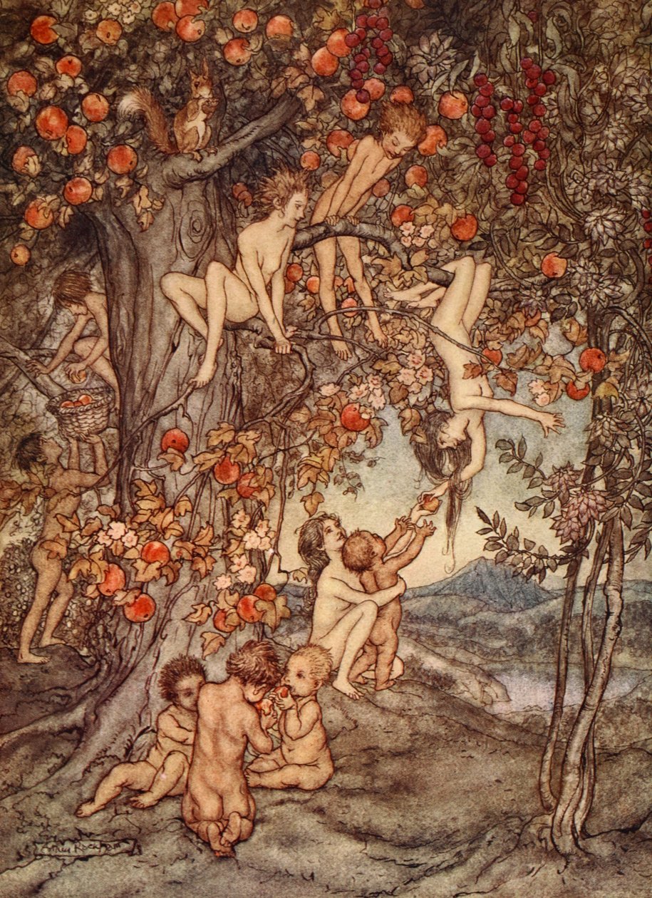 Ei ollut vaaraa, ei minkäänlaisia ongelmia, kuvitus Nathaniel Hawthornen kirjasta 