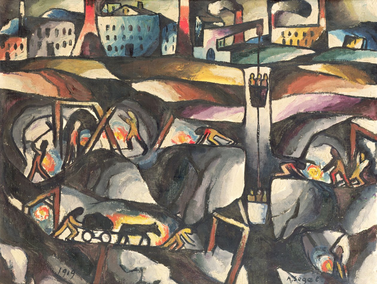 Kaivostoiminta, 1919 tekijältä Arthur Segal