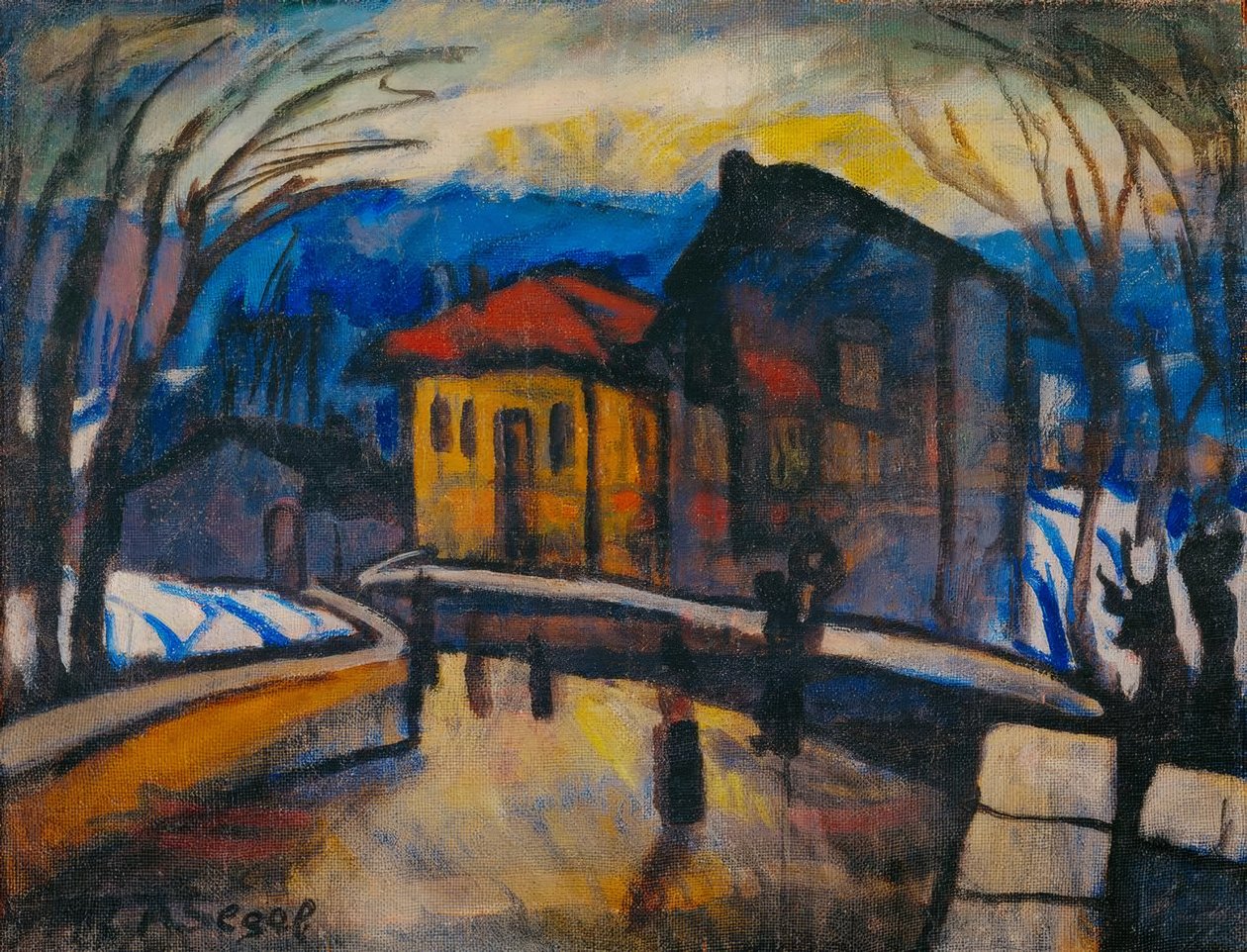 Schweizer Dorfstraße tekijältä Arthur Segal