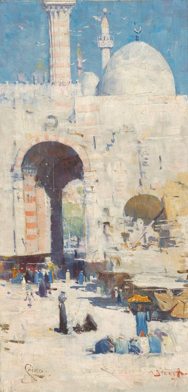 Kairo -katu (tai moskeija, sulttaani Hassan) tekijältä Arthur Streeton