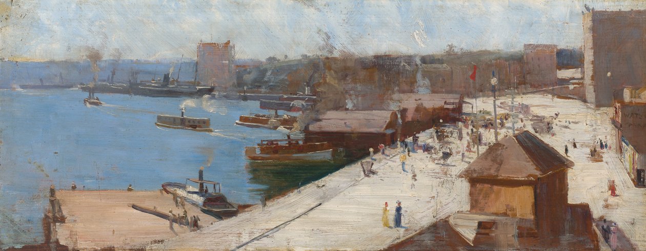Circular Quay tekijältä Arthur Streeton