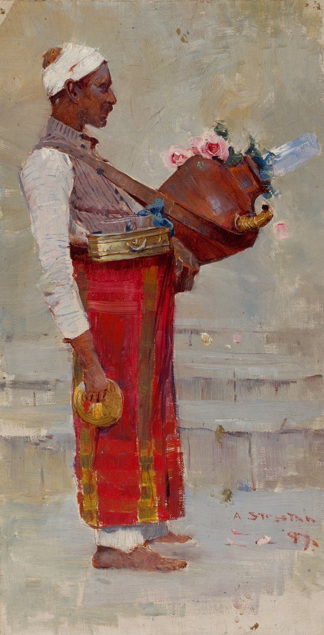Egyptiläinen juomamyyjä tekijältä Arthur Streeton
