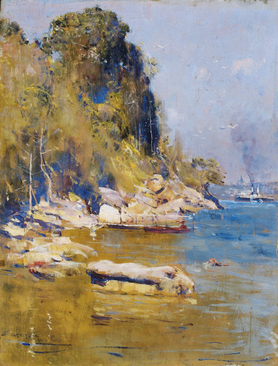 Leiriltäni (Sirius Cove) tekijältä Arthur Streeton