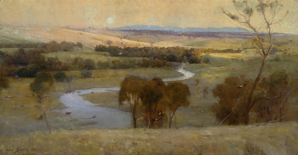 Liukuu edelleen virtaa, ja se luistaa ikuisesti tekijältä Arthur Streeton
