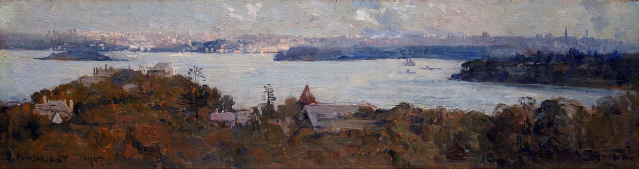 Sydneyn satama Penshurstista (Cremorne) tekijältä Arthur Streeton