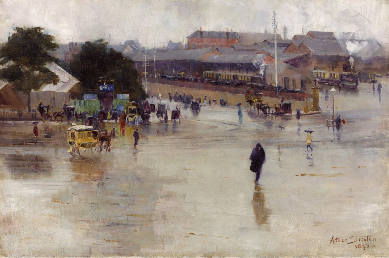 Rautatieasema, Redfern tekijältä Arthur Streeton