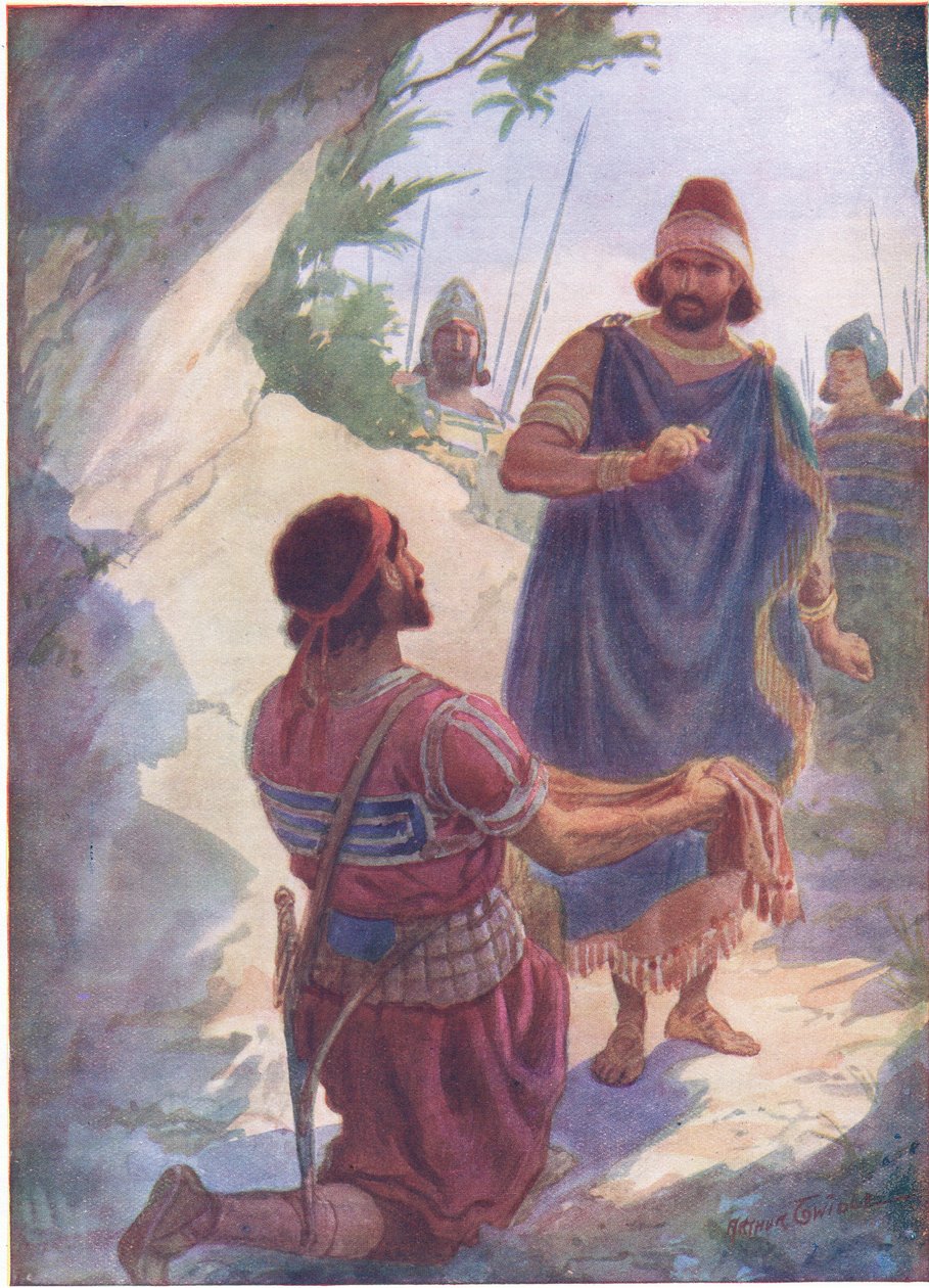 Daavid ja Saul luolassa tekijältä Arthur Twidle