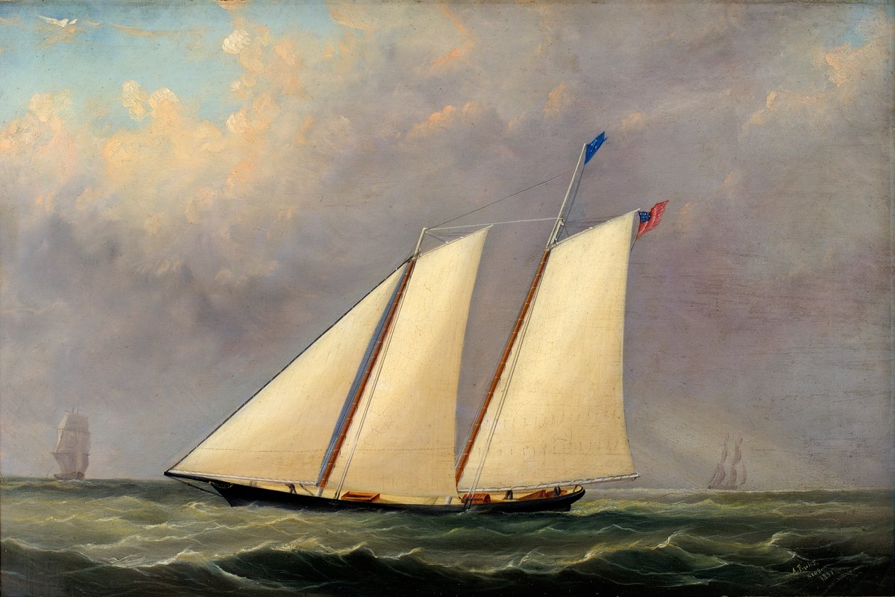 Yacht "America", 1851 tekijältä Arthur Wellington Fowles