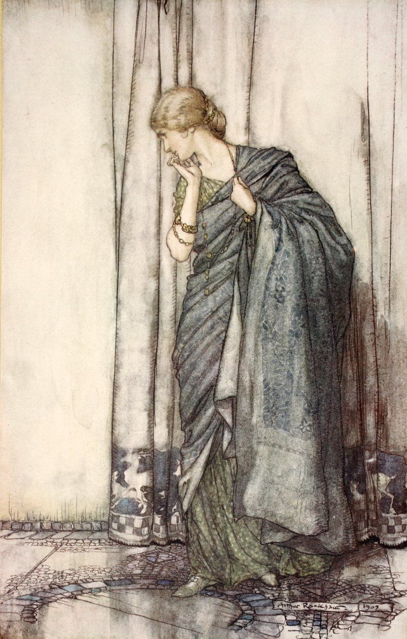 Helena, kuvitus William Shakespearen "Kesäyön unelmasta". tekijältä Arthur (after) Rackham
