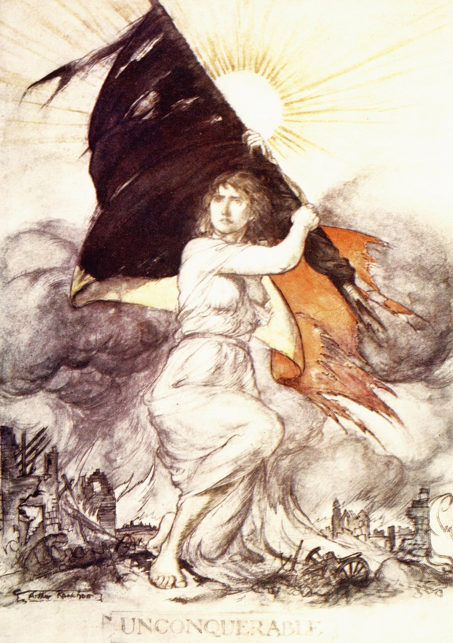 Voittamaton (väri litho) tekijältä Arthur (after) Rackham