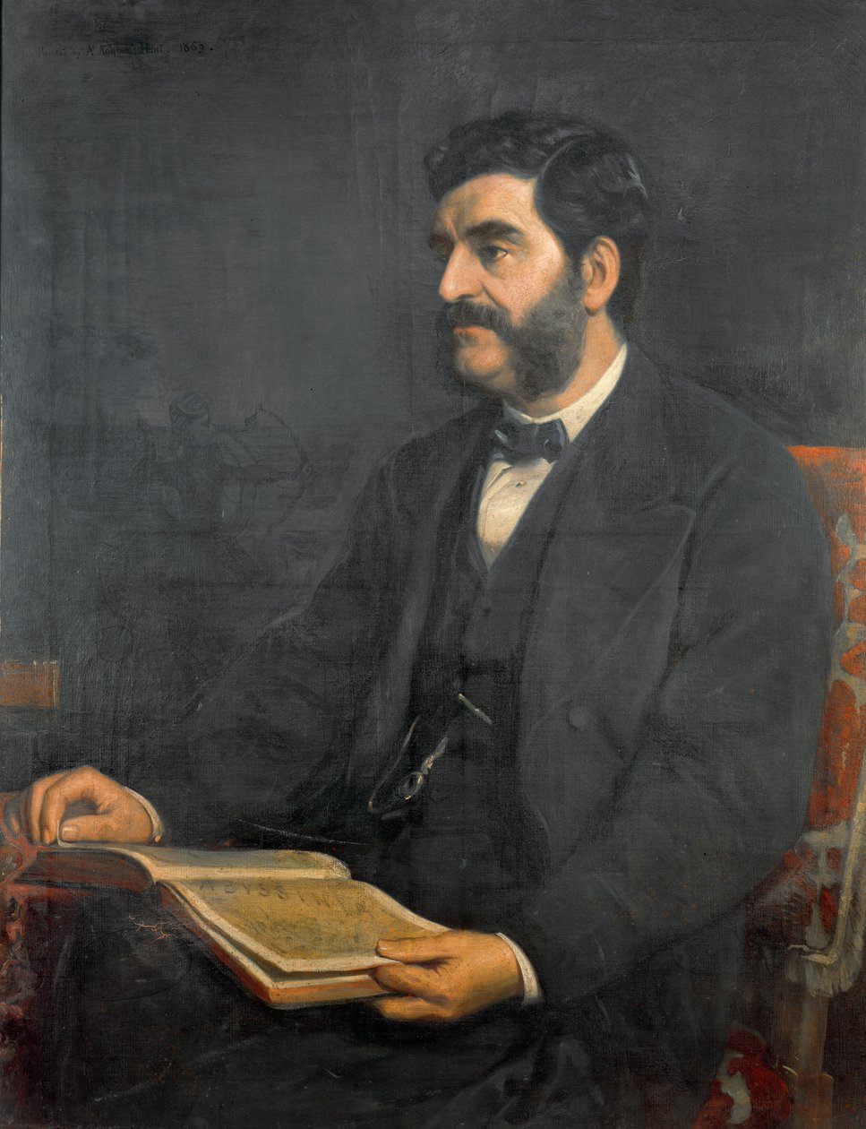 Hormuzd Rassamin muotokuva, 1869 tekijältä Arthur Ackland Hunt