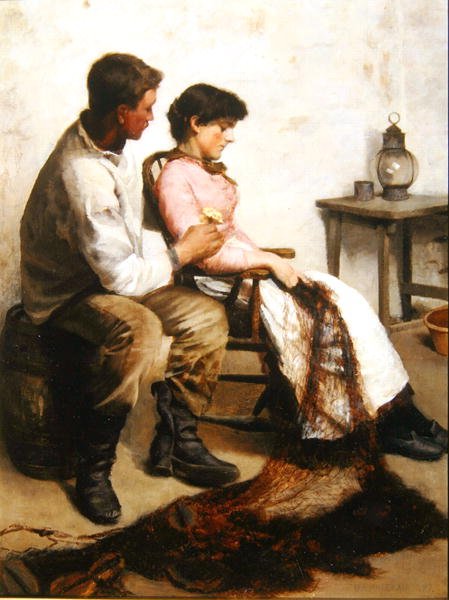 Seurustelu, 1887 (katso pari kohdasta 238986) tekijältä Arthur Bateman