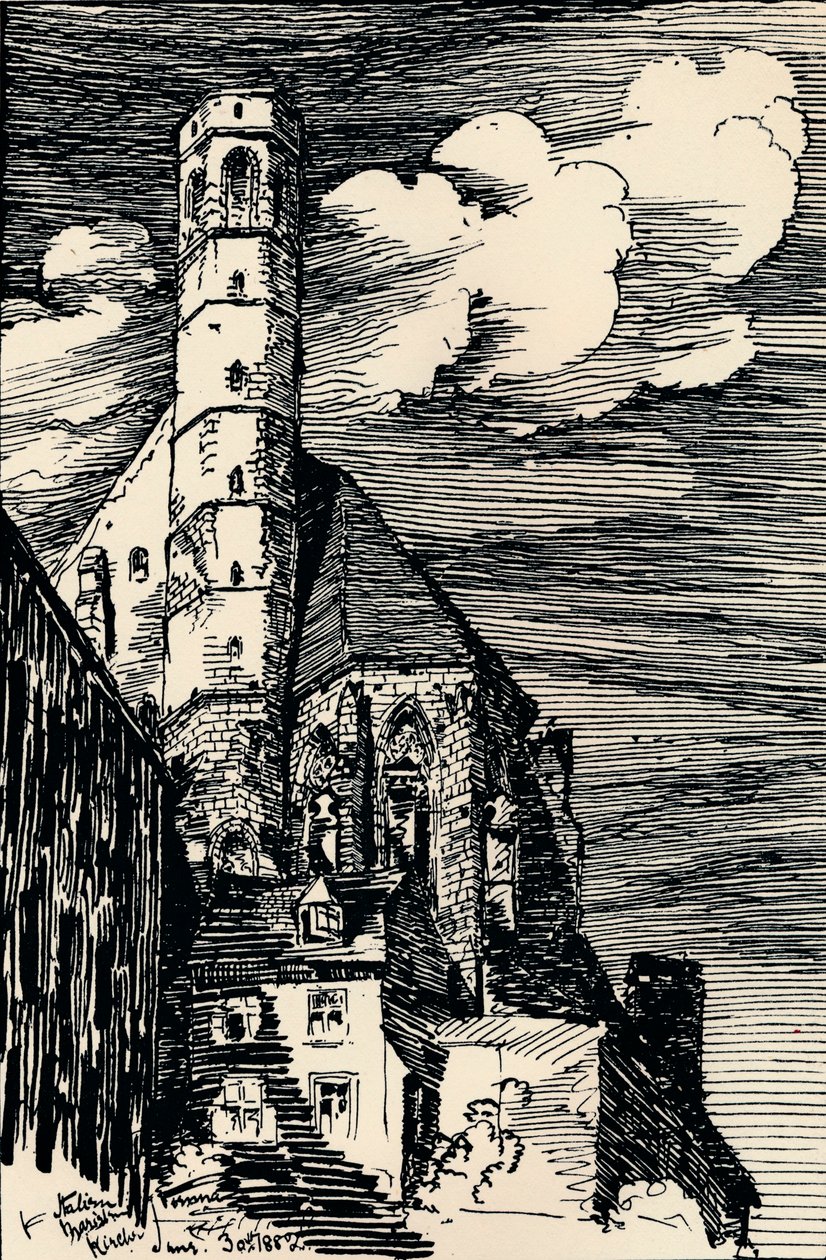 "Italialainen Marienkirche, Wien", 1900 tekijältä Arthur Beresford Pite