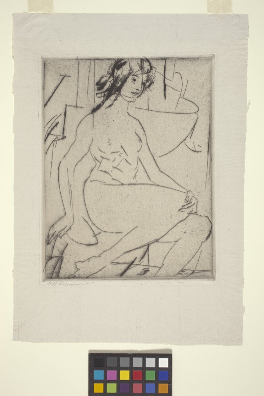 Iris (kuivapiste) tekijältä Arthur Bowen Davies