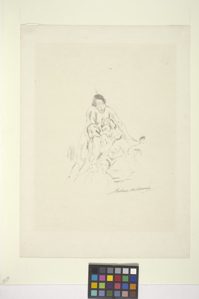Pyramidi (litografia) tekijältä Arthur Bowen Davies