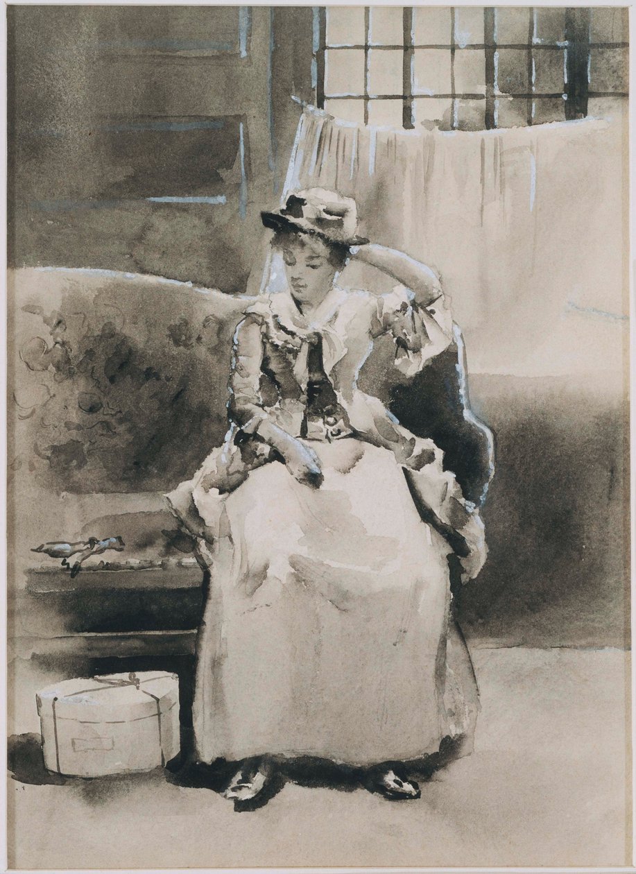 Nimetön (Istuva nainen) tekijältä Arthur Bowen Davies
