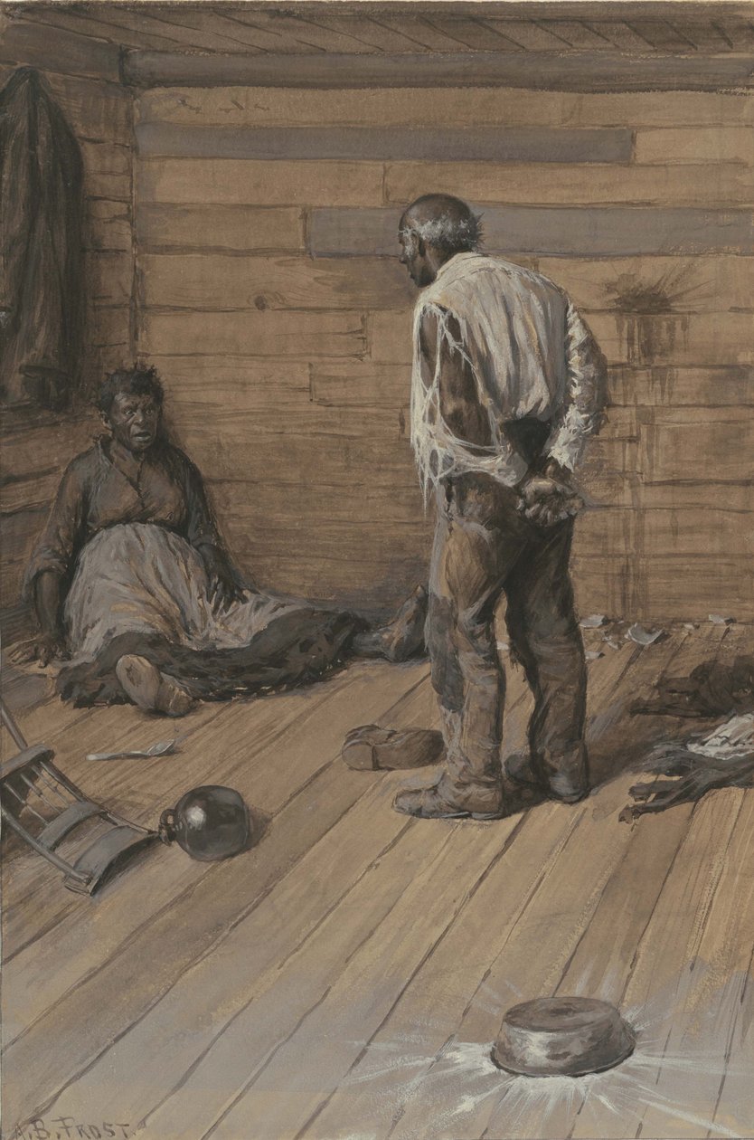 Aviollinen ero, 1884 (akvarelli ja guassi vellapaperille). tekijältä Arthur Burdett Frost